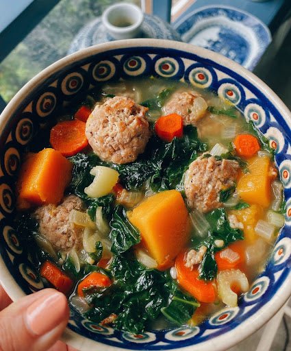 Turkey, kale and butternut squash soup - Groove Rabbit