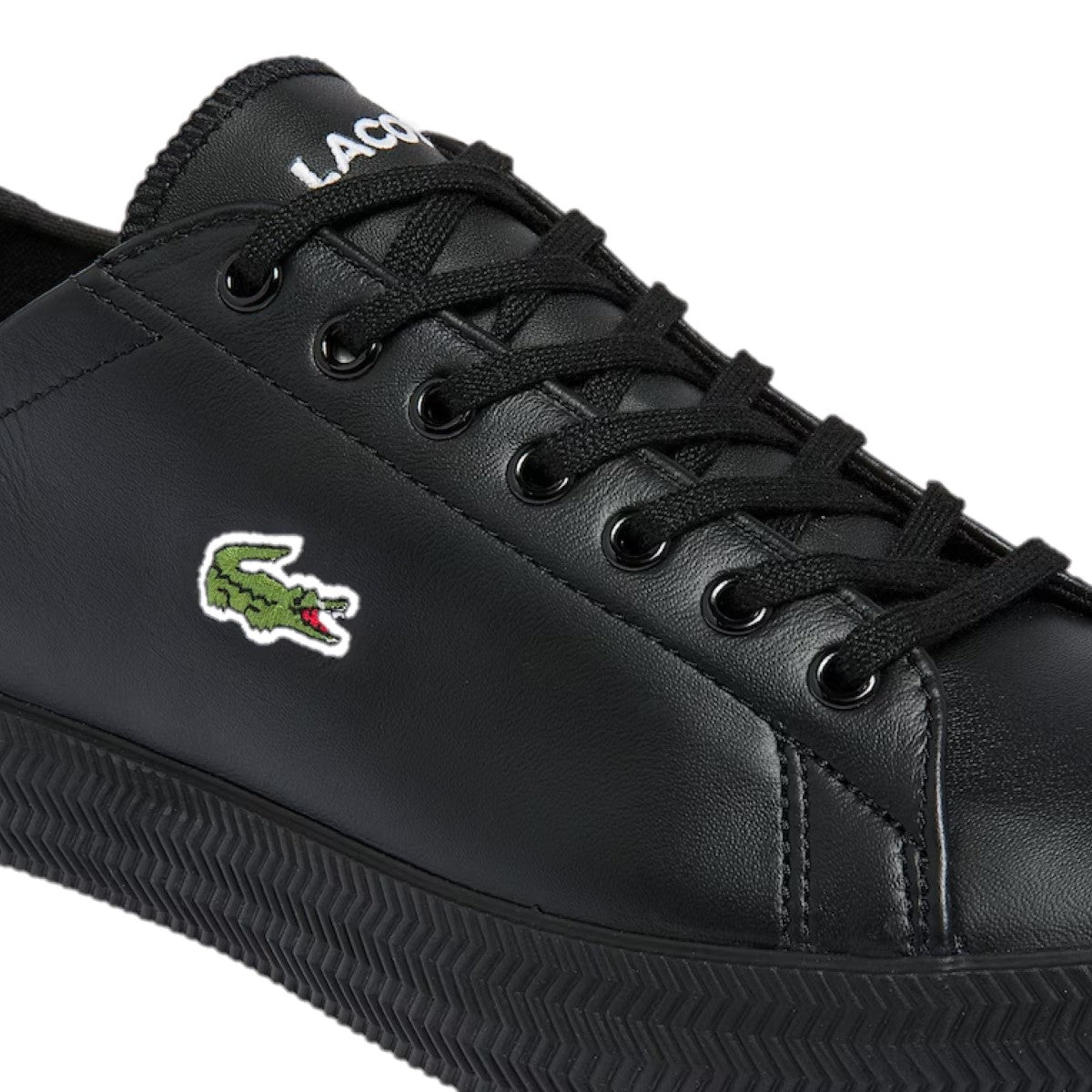 LACOSTE 7 - 40CMA005002H GRIPSHOT 0120 MN'S (Medium) Black/Black Leather Lifestyle Shoes - Groove Rabbit