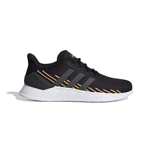 ADIDAS GX0635 QUESTAR FLOW NXT MN'S (Medium) Black/White/Orange Mesh Running Shoes - Groove Rabbit