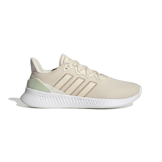 ADIDAS GZ6773 PUREMOTION SE WMN'S (Medium) White/Beige/Green Textile Running Shoes - Groove Rabbit