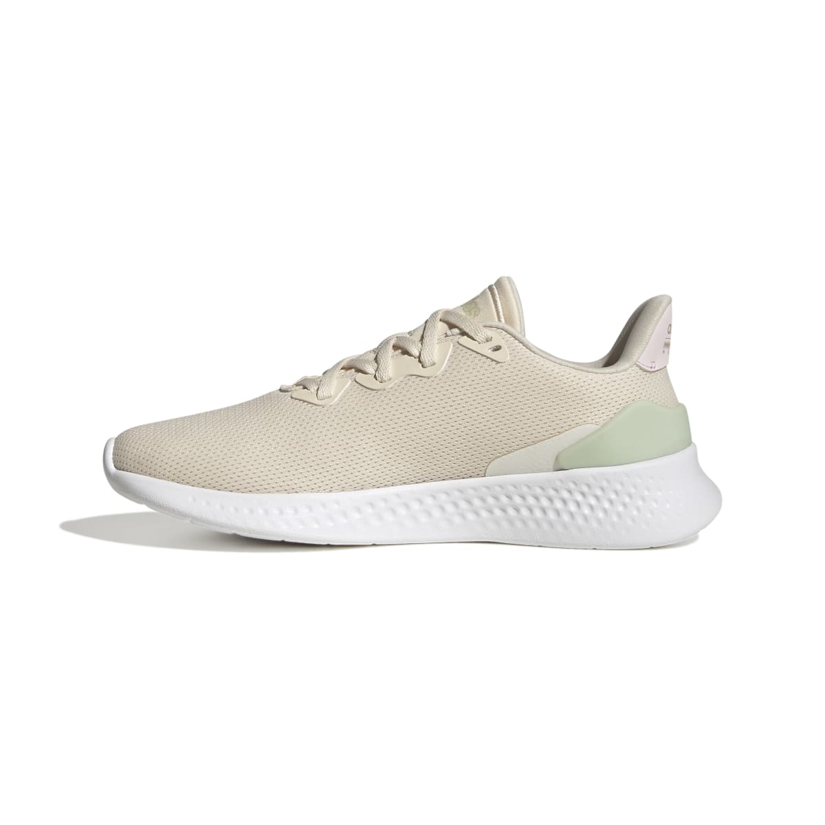 ADIDAS GZ6773 PUREMOTION SE WMN'S (Medium) White/Beige/Green Textile Running Shoes - Groove Rabbit