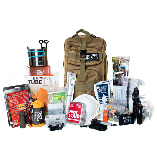 All-In-One Bug Out Bag - Tan - Groove Rabbit