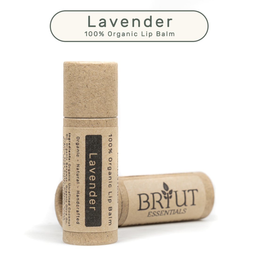 Organic LAVENDER lip balm (100% sustainable) - Groove Rabbit