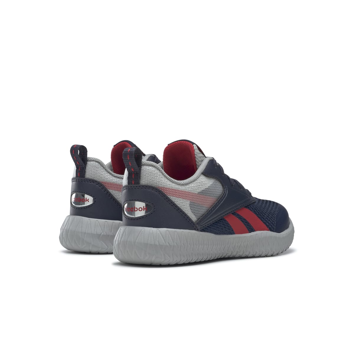 REEBOK GX4002 FLEXAGON ENERGY 3.0 JR'S (Medium) Navy/Grey/Red Textile Running Shoes - Groove Rabbit