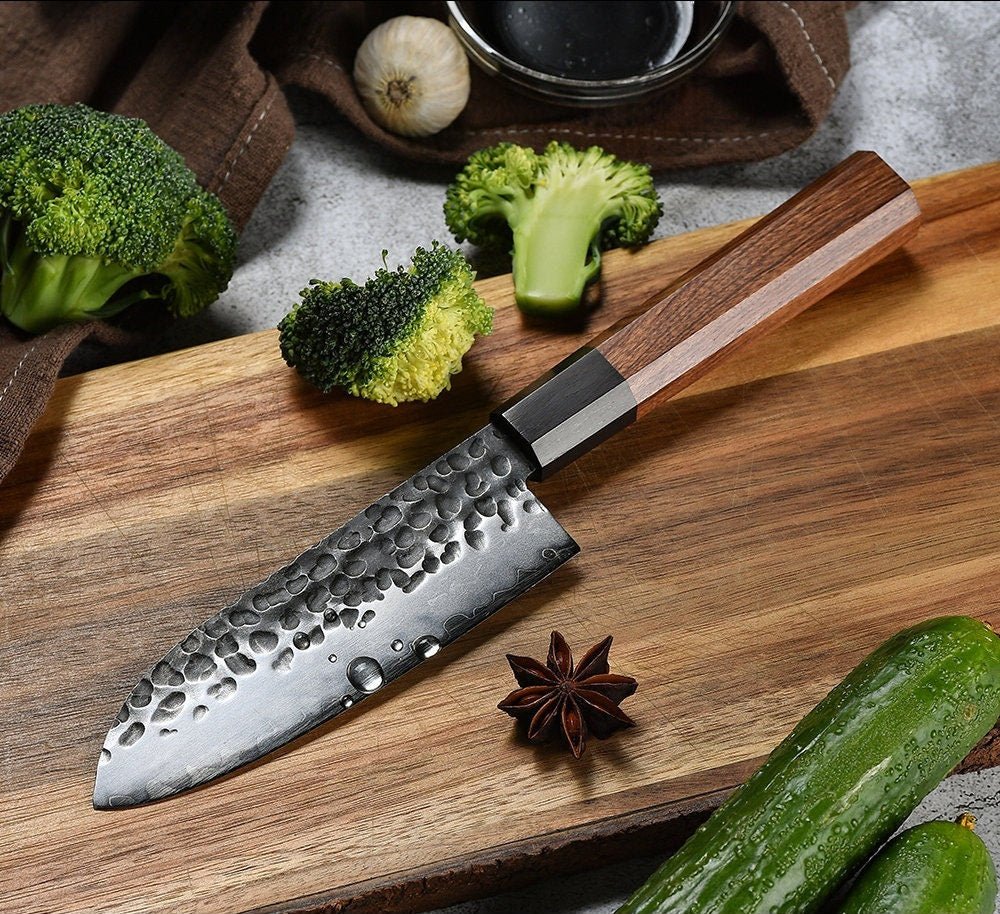 RYUJIN ™ Chef Knife, Damascus Steel Knife, Japanese Chef Knife, Damascus Knives - Groove Rabbit