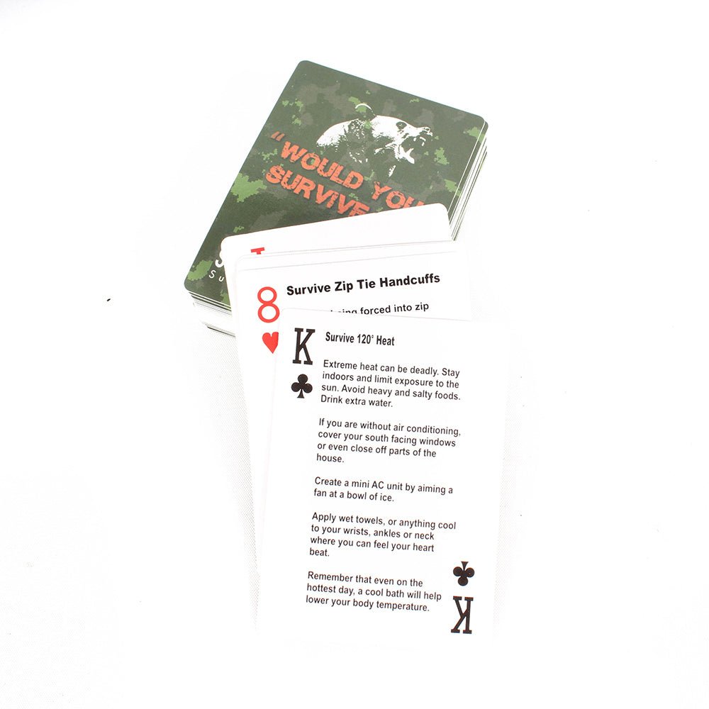 Survival Tips Playing Cards - Groove Rabbit