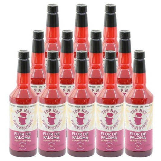 Top Hat Flor De Paloma Mix (made with hibiscus & agave) - 12x32oz case - Groove Rabbit