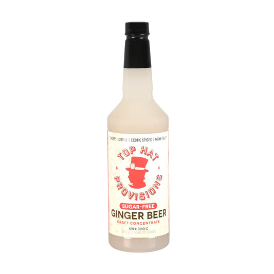 Top Hat Keto Sugar-Free Ginger Beer Syrup & Mule Mix (Naturally sweetened Monk Fruit)- 32oz bottle - Groove Rabbit