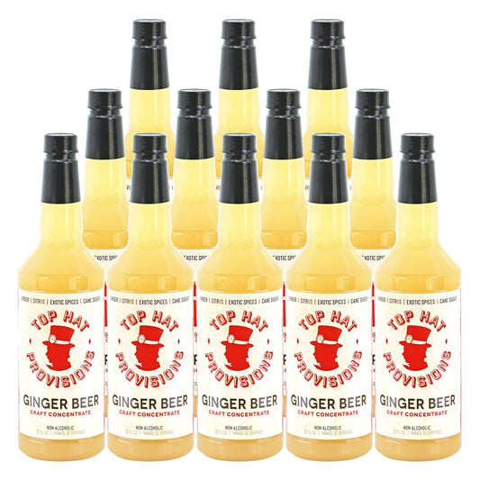 Top Hat Original Ginger Beer Syrup & Moscow Mule Batching Mix - 12x32oz case - Groove Rabbit