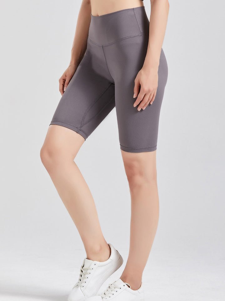 Wide Waistband Sports Shorts - Groove Rabbit