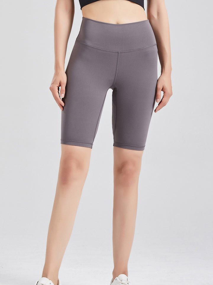 Wide Waistband Sports Shorts - Groove Rabbit